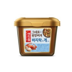 CJ제일제당 해찬들 그대로 끓여먹는 바지락 꽃게 된장찌개 양념 450G 3개 431878