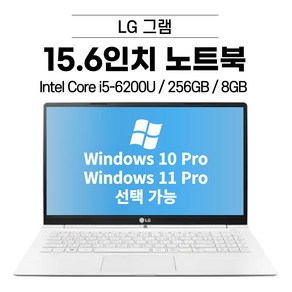 LG그램 그램15 15Z960 (i5-6200U/i7-6500U/Win10 Po) 15인치 노트북 [디에스컴], 화이트, 15Z960/15Z970, 코어i5, 256GB, 8GB, WIN10 Po