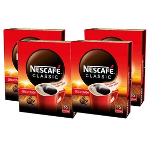 Nescafe CLASSIC instant decaffeinated 네스카페 클래식 디카페인 인스턴트 커피 10개입 4팩, 4개, 2g