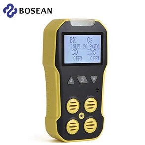 Bosean 멀티 가스 감지기 산소 황화수소 일산화카본 가연성 누출 O2 H2S CO LEL 4IN1