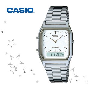 카시오 AQ-230A-7D CASIO 메탈 남녀공용 손목 시계