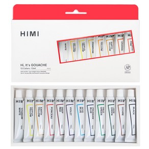 미야 히미 HIMI 과슈물감 수채화물감, 12ml, 24색