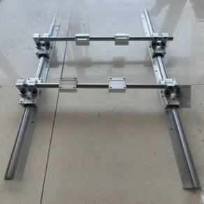 SBR 가이드 레일 슬라이드 양방향 목공 프로파일 XY축 공구 슬라이딩 수작업 산업용, 상한 20개(4개)