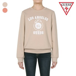 [게스] GUESS LADY FLEECE SWEATSHIRT_라운드로고 RN4K04C1