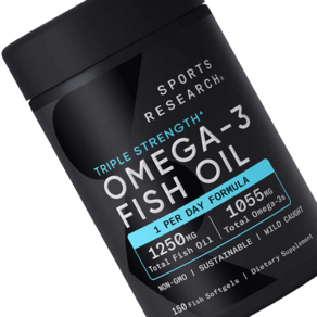 스포츠 리서치 오메가3 피쉬오일 트리플 스트렝스 소프트젤 (Spots Reseach Tiple Stength Omega-3 Fish Oil), 기본, 150정, 1개