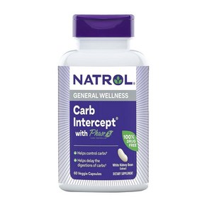 나트롤 Cab Intecept 500mg 60정 탄수화물컨트롤러 흰강낭콩 추출물, 기본, 1개