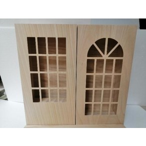 룸박스 DIY 하우스 육일돌 BJD 1/6 인형의집 미니어쳐 꾸미기, 4점 창, 1개