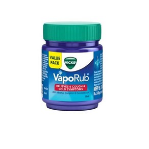 Vicks 빅스 VapoRub RELIEVES 6 COUGH & Cold SYMPTOMS 코막힘 크림 50 ML