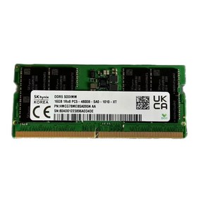 SK 하이닉스 DDR5 SODIMM 노트북 메모리 16GB PC4800 RAM, DDR5 PC4800 16GB