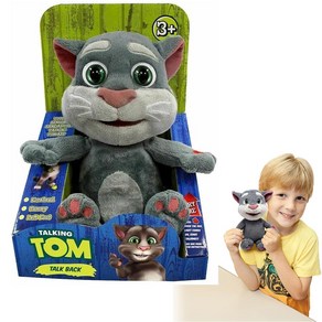 Talking Fiends Minis Talking Tom 25CM Tall/말하는 고양이 인형 톰, 1개