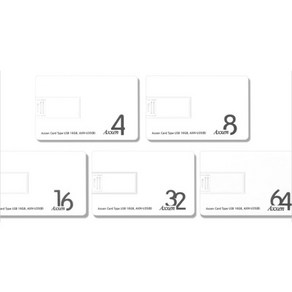 [액센] USB U35 스윙식 카드형 [32GB], 32GB
