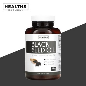 헬스 하모니 블랙 시드 씨드 오일 Black Seed Oil 120캡슐, 120정, 1개