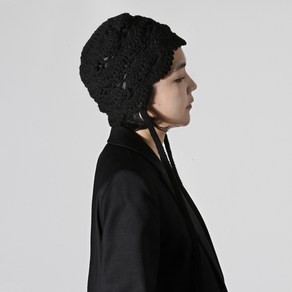 슈퍼스토리 DIY 콜 네트햇 코바늘 모자뜨기 꼬모니팅볼 (서술형도안 포함), 블랙 200g, 1개