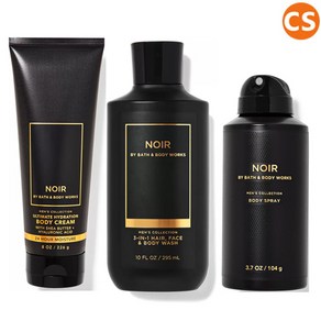 [미국직배송] 배쓰앤바디웍스 누아르 남성 바디케어 바디크림 바디워시 스프레이중 택1 NOIR Bath&Body Woks Body Ceam Wash, 02 바디워시_BODY WASH, 1개, 295ml