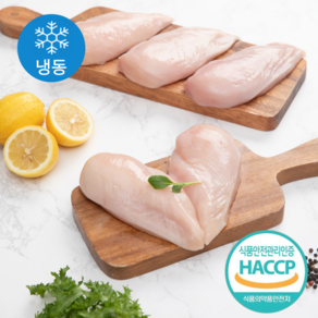 정성푸드_국내산(냉동)닭가슴살 껍질없음, 4개, 1kg