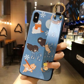 에르모사 갤럭시 노트10 노트10플러스 케이스 GALAXY PHONE CASE 펫 일러스트 스트랩 케이스