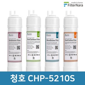 청호나이스 CHP-5210S 2년 세트 정수기 프리미엄 필터 호환, 2년세트 (8+4+2+2=16개), 1개