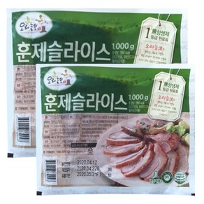 코스트코 오리늘보 무항생제 훈제 슬라이스 500g x 2개 (아이스박스 포장발송) 오리 고기 훈제 오리