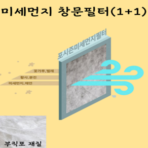 미세먼지 창문 방충망 필터 사생활 보호 2P, 방충필터, 2개