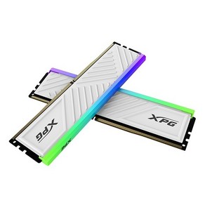 [ADATA] XPG DDR4 PC4-28800 CL18 SPECTRIX D35G RGB 화이트 [32GB (16GB*2)] (3600), 2개