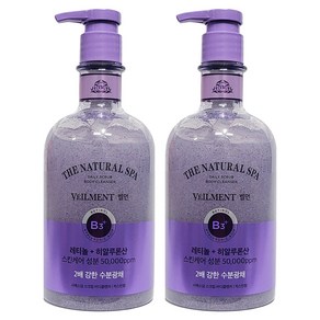 벨먼 내추럴 스파 수분광채 사해소금 스크럽 바디클렌저 자스민향, 600ml, 2개