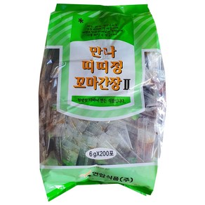 +연합식품 만나 띠띠정 꼬마간장2 (6g 200봉) x10봉box, 1.2kg, 10개