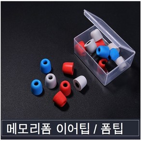 메모리폼 T100 이어팁 메모리 폼팁 1쌍, 추가상품 투명케이스