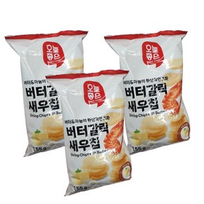 버터갈릭 새우칩, 3개, 155g