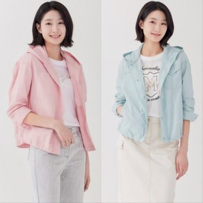 [지센] 여성 나일론 후드 밑단 블루종 셔츠형 점퍼(색상2종) LSJPP454