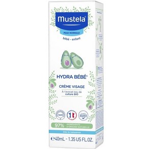 MUSTELA 프랑스 정품 무스텔라 베베 하이드라 아보카도 페이스 크림 40ml, 1개