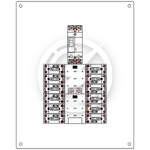 전기 분전반 배전반 단상 3상 전기판넬 DIY제작, GSQP-07, SBE-102 2P (20A), GSTC (스틸 1.0T), 1개