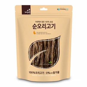 자연애채널펫 자연에서 찾은 100% 순살 강아지간식, 오리고기, 200g, 2개