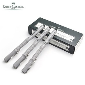 FABERCASTELL 피그먼트 라이너 방수 블랙 잉크 01 02 03 04 05 06 07 08mm 스케치 드로잉 펜 만화 디자인 1 개, [01] 01mm