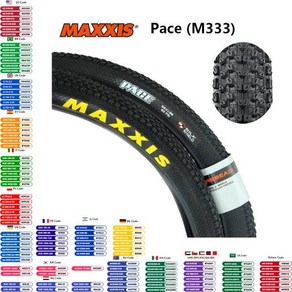 자전거타이어 호환 MAXXIS PACE(M333) 자전거 와이어 타이어 펑크 방지 태아 MTB 산악 자전거용 정품 부품 26/27.5/29x1.75/1.95/2.1, 1개