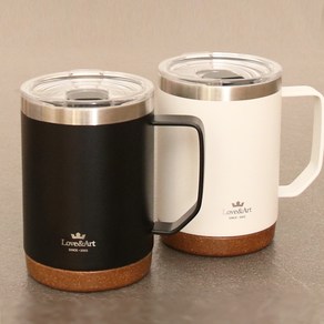 JJ Choice 루키 보온 캠핑 머그컵 530ml 블랙, 1개