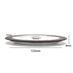 연마기 스틸 디스크 150 숫돌 텅스텐 125mm 커터 그라인딩 다이아몬드 그릿 100mm 밀링 원형 도구 휠 320 150mm, 01 125x32x8x10_01 150, 1개