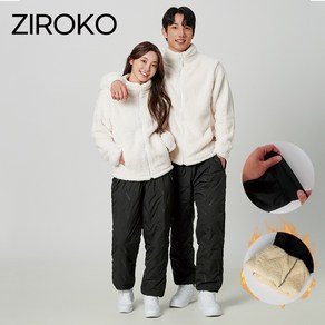 ZIROKO 기모 털 방한바지 솜 패딩 작업용