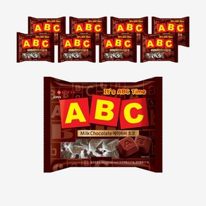 롯데웰푸드 ABC 초콜릿, 187g, 8개