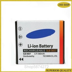 860mAh 배터리 SLB-0837 SLB0837 SLB 0837 삼성 Digimax i5 i6 i50 L60 NV3 NV7 배터리, 1개