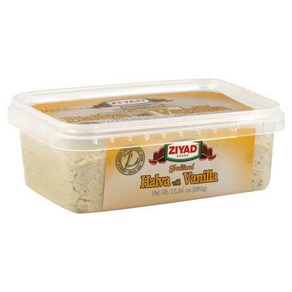 Ziyad Taditional Mediteanean Sesame Fudge Halva w Ziyad 전통 지중해 참깨 퍼지 할바(바닐라 포함) 첨가물 무방부제 12.34o, 1개, 349g