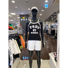 5F [신사] 파사디 골프 여성 24SS 빅로고 끈나시 블랙 P24MTL192M