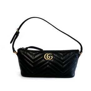 [구찌] GUCCI GG 마몽 마틀라세 숄더백 블랙 739166 AABZB 1000