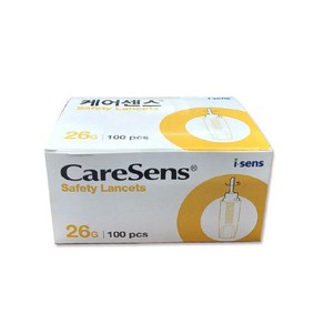 케어센스 안전란셋 일회용란셋 멸균 사혈침 채혈침(100개입) 26g, 100개입, 2개