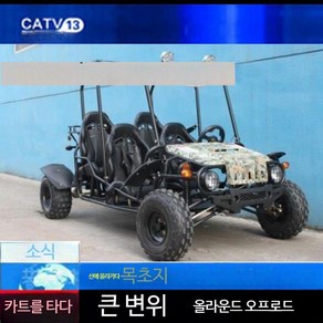 ATV 해변 산악 비치 바이크 4륜 사륜 오토바이 오프로드 성인 고카트 4 인승 농부 자동차 가솔린, 4륜구동랭글러의300cc가솔린, 단일사이즈, 300cc