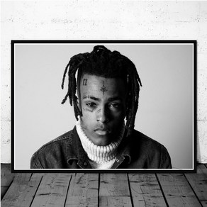 노 브랜드 Xxxtentacion 음악 래퍼 가수 캔버스 회화 포스터 및 인쇄 벽에 Pictu 빈티지 12월 0416 Movie, with fame