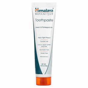 히말라야 Himalaya Botanique 치약 님 및 석류 150G 5.29OZ), 1개