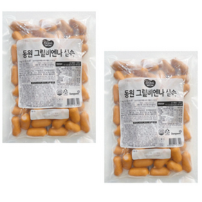 [다만세푸드] 동원 그릴 비엔나 실속 1kg x 2개 소시지 소세지 햄