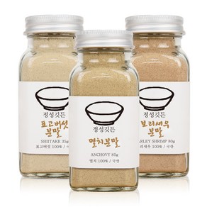 [특별기획] 정성깃든 국내산 천연조미료 분말(멸치+보리새우+표고버섯), 1개, 85g