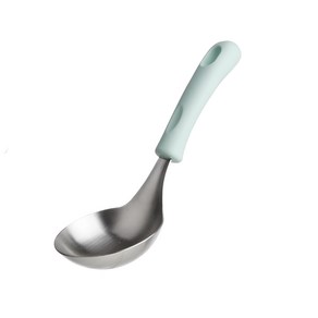 [커플레이] 미니 국자 스텐 실리콘 서빙스푼 전현무 국자, 그린, 1개
