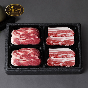 [인정에프앤비] 한돈 돈육 알찬 구이세트 1.6kg/오삼겹2팩+목살2팩 / 팩당 400g, 1, 상세 설명 참조